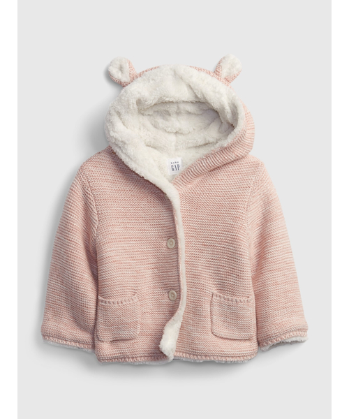 GAP（ギャップ）の「ブラナンベア セーター (ベビー)（パーカー・キッズ・ライトグレー/ピンク/アイボリー/ブラウン・12-18M/6-12M/18-24M/3-6M）」の4枚目の写真