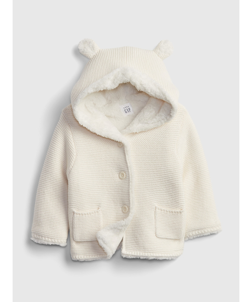 GAP（ギャップ）の「ブラナンベア セーター (ベビー)（パーカー・キッズ・ライトグレー/ピンク/アイボリー/ブラウン・12-18M/6-12M/18-24M/3-6M）」の2枚目の写真