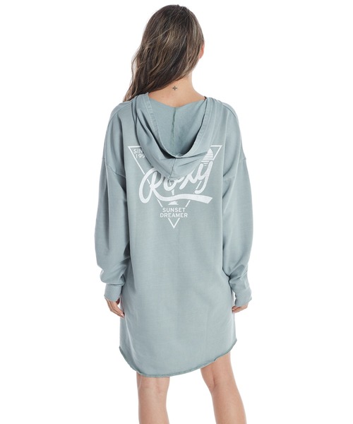 ROXY(ロキシー)の「ROXY 90'S DRESS/ロキシーバックプリントワンピース(ワンピース・レディース・ブラック系その他/ベージュ/ブラック・SMALL/MEDIUM/LARGE)」の2枚目の写真