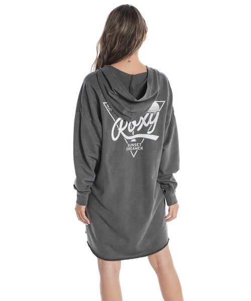 ROXY(ロキシー)の「ROXY 90'S DRESS/ロキシーバックプリントワンピース(ワンピース・レディース・ブラック系その他/ベージュ/ブラック・SMALL/MEDIUM/LARGE)」の1枚目の写真