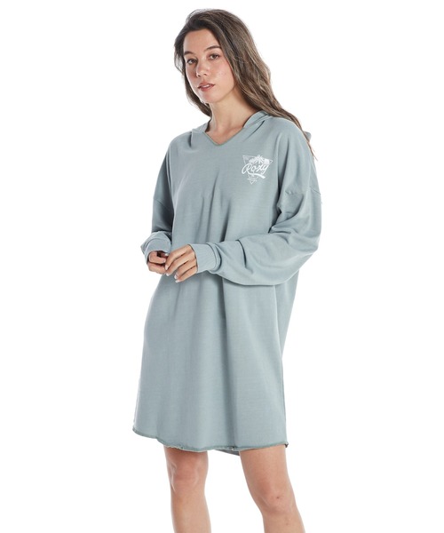 ROXY(ロキシー)の「ROXY 90'S DRESS/ロキシーバックプリントワンピース(ワンピース・レディース・ブラック系その他/ベージュ/ブラック・SMALL/MEDIUM/LARGE)」の5枚目の写真