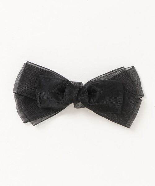 ROPE' PICNIC(ロペピクニック)の「オーガンジーリボンヘアクリップ(バレッタ/ヘアクリップ・レディース・グレー系その他/グリーン/ブラック・FREE)」の4枚目の写真