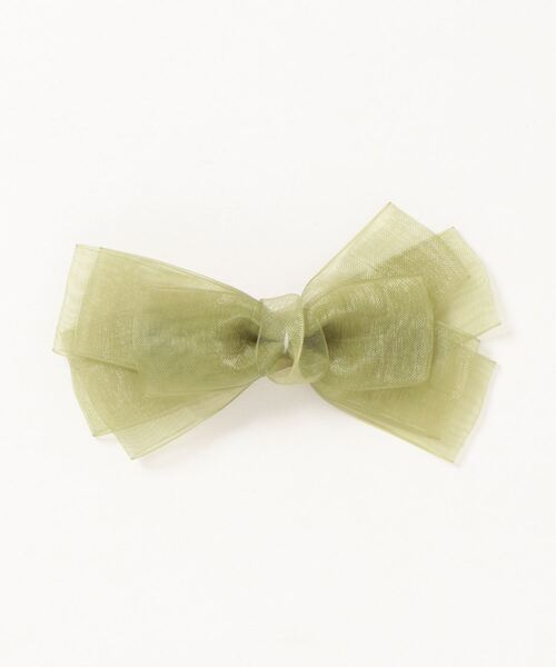 ROPE' PICNIC(ロペピクニック)の「オーガンジーリボンヘアクリップ(バレッタ/ヘアクリップ・レディース・グレー系その他/グリーン/ブラック・FREE)」の9枚目の写真