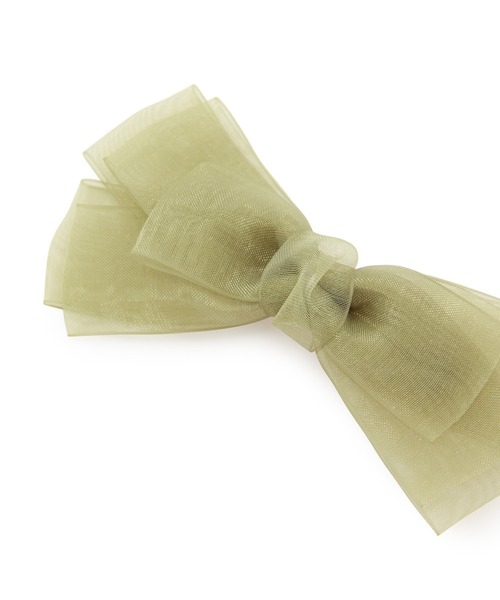 ROPE' PICNIC(ロペピクニック)の「オーガンジーリボンヘアクリップ(バレッタ/ヘアクリップ・レディース・グレー系その他/グリーン/ブラック・FREE)」の7枚目の写真