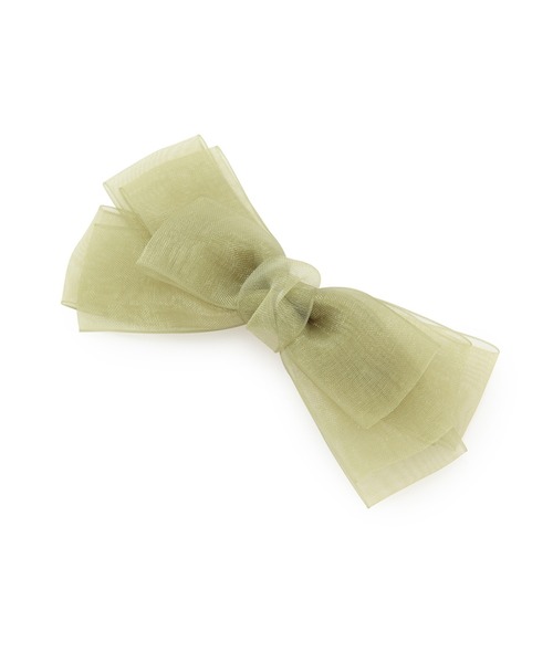 ROPE' PICNIC(ロペピクニック)の「オーガンジーリボンヘアクリップ(バレッタ/ヘアクリップ・レディース・グレー系その他/グリーン/ブラック・FREE)」の6枚目の写真