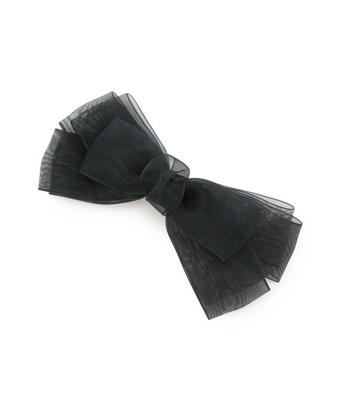 ROPE' PICNIC(ロペピクニック)の「オーガンジーリボンヘアクリップ(バレッタ/ヘアクリップ・レディース・グレー系その他/グリーン/ブラック・FREE)」の5枚目の写真