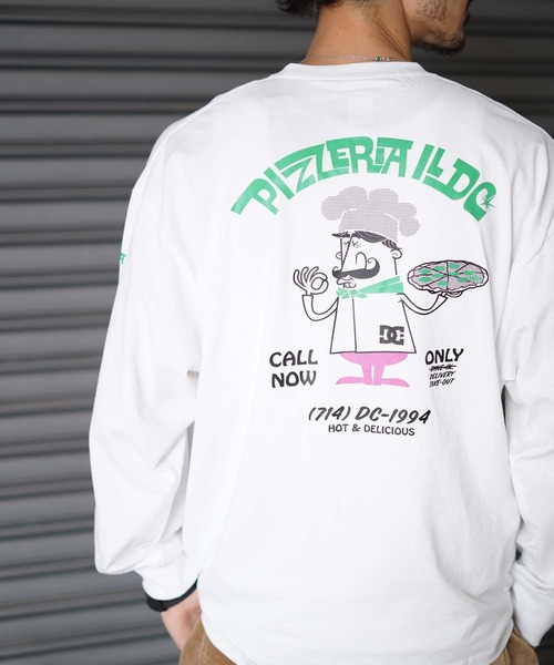 DC SHOES（ディーシーシューズ）の「21 GRAPHICS PRINT LS/DCバックプリント長袖ロンT（Tシャツ/カットソー・メンズ・ベージュ/ホワイト系その他/ブラック系その他/ホワイト系その他2/ホワイト系その他3/ブラック系その他2/ブラック系その他3・MEDIUM/LARGE/X-LARGE）」の2枚目の写真