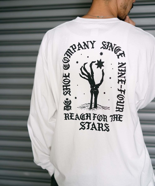 DC SHOES（ディーシーシューズ）の「21 GRAPHICS PRINT LS/DCバックプリント長袖ロンT（Tシャツ/カットソー・メンズ・ベージュ/ホワイト系その他/ブラック系その他/ホワイト系その他2/ホワイト系その他3/ブラック系その他2/ブラック系その他3・MEDIUM/LARGE/X-LARGE）」の4枚目の写真