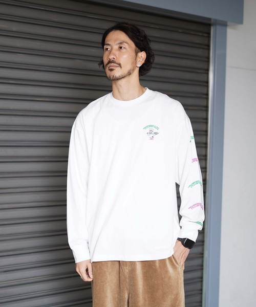 DC SHOES（ディーシーシューズ）の「21 GRAPHICS PRINT LS/DCバックプリント長袖ロンT（Tシャツ/カットソー・メンズ・ベージュ/ホワイト系その他/ブラック系その他/ホワイト系その他2/ホワイト系その他3/ブラック系その他2/ブラック系その他3・MEDIUM/LARGE/X-LARGE）」の18枚目の写真