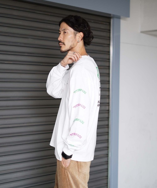 DC SHOES（ディーシーシューズ）の「21 GRAPHICS PRINT LS/DCバックプリント長袖ロンT（Tシャツ/カットソー・メンズ・ベージュ/ホワイト系その他/ブラック系その他/ホワイト系その他2/ホワイト系その他3/ブラック系その他2/ブラック系その他3・MEDIUM/LARGE/X-LARGE）」の19枚目の写真