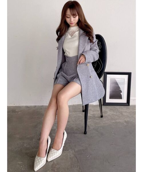 RESEXXY（リゼクシー）の「ウエストボタンショートパンツ【セットアップ着用可能】（その他パンツ・レディース・ブラック/ブルー/ブラウン・FREE）」の12枚目の写真