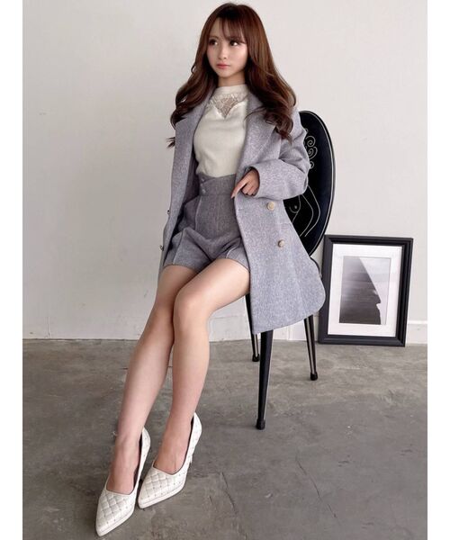 RESEXXY（リゼクシー）の「ウエストボタンショートパンツ【セットアップ着用可能】（その他パンツ・レディース・ブラック/ブルー/ブラウン・FREE）」の13枚目の写真