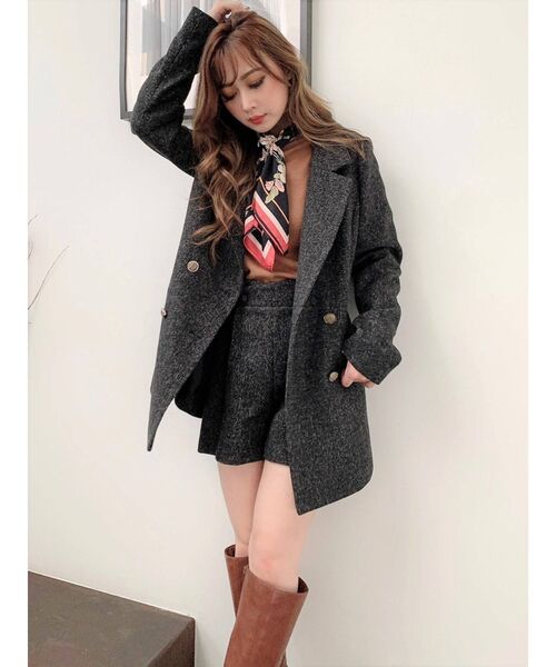 RESEXXY（リゼクシー）の「ウエストボタンショートパンツ【セットアップ着用可能】（その他パンツ・レディース・ブラック/ブルー/ブラウン・FREE）」の18枚目の写真