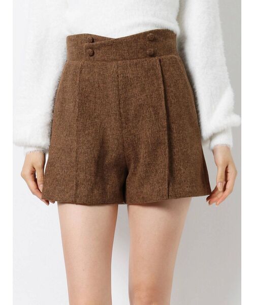 RESEXXY（リゼクシー）の「ウエストボタンショートパンツ【セットアップ着用可能】（その他パンツ・レディース・ブラック/ブルー/ブラウン・FREE）」の9枚目の写真