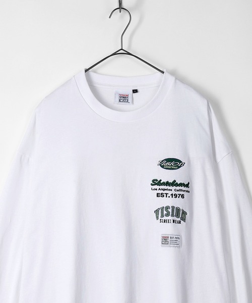 VISION STREET WEAR(ヴィジョンストリートウェア)の「【VISION STREET WEAR/ヴィジョンストリートウェア】ブランドロゴワッペン刺繍 スウェット(スウェット・メンズ・ホワイト/チャコールグレー/ブルーグレー/マルチ・M/L/XL)」の1枚目の写真