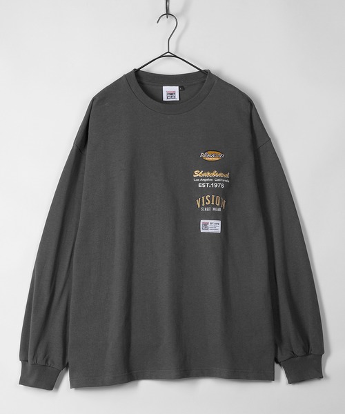 VISION STREET WEAR(ヴィジョンストリートウェア)の「【VISION STREET WEAR/ヴィジョンストリートウェア】ブランドロゴワッペン刺繍 スウェット(スウェット・メンズ・ホワイト/チャコールグレー/ブルーグレー/マルチ・M/L/XL)」の7枚目の写真