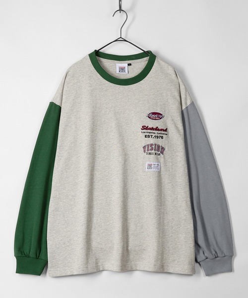 VISION STREET WEAR(ヴィジョンストリートウェア)の「【VISION STREET WEAR/ヴィジョンストリートウェア】ブランドロゴワッペン刺繍 スウェット(スウェット・メンズ・ホワイト/チャコールグレー/ブルーグレー/マルチ・M/L/XL)」の9枚目の写真