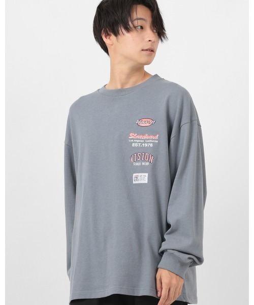 VISION STREET WEAR(ヴィジョンストリートウェア)の「【VISION STREET WEAR/ヴィジョンストリートウェア】ブランドロゴワッペン刺繍 スウェット(スウェット・メンズ・ホワイト/チャコールグレー/ブルーグレー/マルチ・M/L/XL)」の16枚目の写真