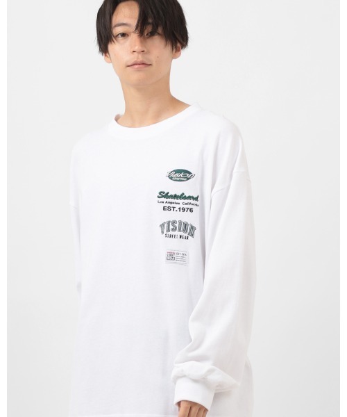 VISION STREET WEAR(ヴィジョンストリートウェア)の「【VISION STREET WEAR/ヴィジョンストリートウェア】ブランドロゴワッペン刺繍 スウェット(スウェット・メンズ・ホワイト/チャコールグレー/ブルーグレー/マルチ・M/L/XL)」の18枚目の写真
