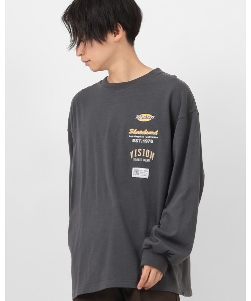 VISION STREET WEAR(ヴィジョンストリートウェア)の「【VISION STREET WEAR/ヴィジョンストリートウェア】ブランドロゴワッペン刺繍 スウェット(スウェット・メンズ・ホワイト/チャコールグレー/ブルーグレー/マルチ・M/L/XL)」の17枚目の写真