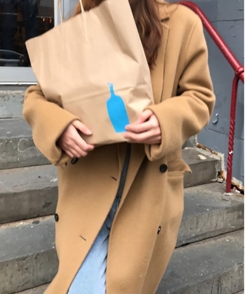 Ritzy(リッツィー)の「大人シルエット ロング丈ダブルデザインコート(その他アウター・レディース・ブラック/ベージュ・S/M)」の17枚目の写真