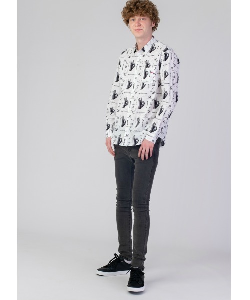Design Tshirts Store graniph(デザイン ティーシャツ ストア グラニフ)の「ファンタジア(ブルーノ・ムナーリ)|コラボシャツ(シャツ/ブラウス・メンズ・ホワイト・MEDIUM/LARGE/SMALL)」の6枚目の写真