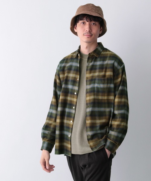 GLOBAL WORK（グローバルワーク）の「EASYDRYソフトワッフルプルオーバー/238120（Tシャツ/カットソー・メンズ・ブラック/ライトグリーン/ホワイト/ライトブルー・X-LARGE/LARGE/SMALL/MEDIUM）」の15枚目の写真