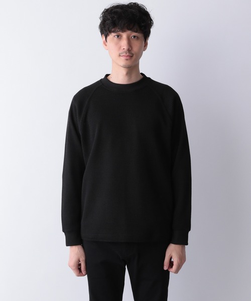 GLOBAL WORK（グローバルワーク）の「EASYDRYソフトワッフルプルオーバー/238120（Tシャツ/カットソー・メンズ・ブラック/ライトグリーン/ホワイト/ライトブルー・X-LARGE/LARGE/SMALL/MEDIUM）」の21枚目の写真