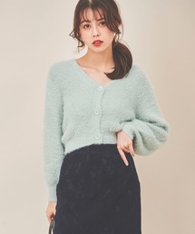 ミニシャギーカーディガン