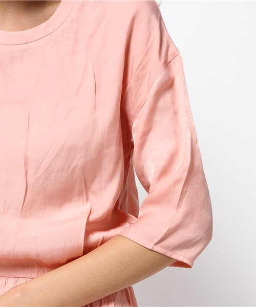 Kastane(カスタネ)の「【Kastane】デザインギャザーワンピース(ワンピース・レディース・ピンク/ネイビー・FREE)」の10枚目の写真