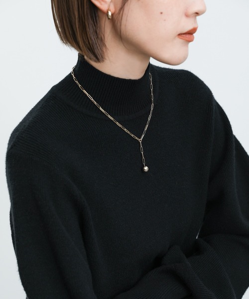 select MOCA(セレクトモカ)の「ボールチェーンネックレス(ネックレス・レディース・シルバー/ゴールド・FREE)」の1枚目の写真