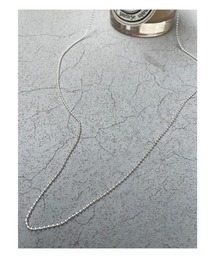 simple ballchain long necklace【silver925】