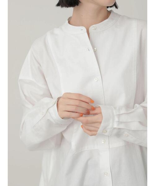 AMERICAN HOLIC（アメリカンホリック）の「スタンドカラービエラチュニック（シャツ/ブラウス・レディース・オフホワイト/ストライプ/ブラウン/グリーン/ブルー・M/L）」の22枚目の写真