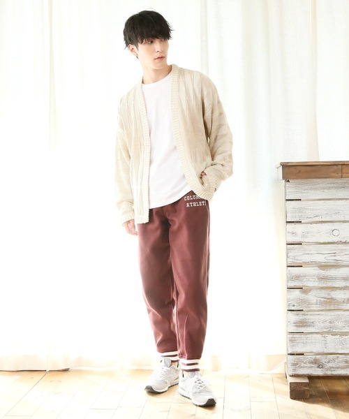 TopIsm(トップイズム)の「ウールライク スタジアム スウェットパンツ(スウェットパンツ・メンズ・パープル/ネイビー/ブラック/レッド・L/M/LL)」の10枚目の写真