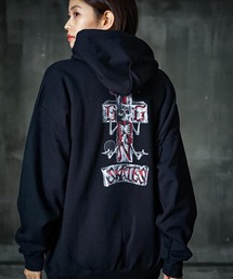 STONE FISH HOODIE SWEAT PARKA/DOGTOWN(ドッグタウン）バックプリントプルオーバーパーカー