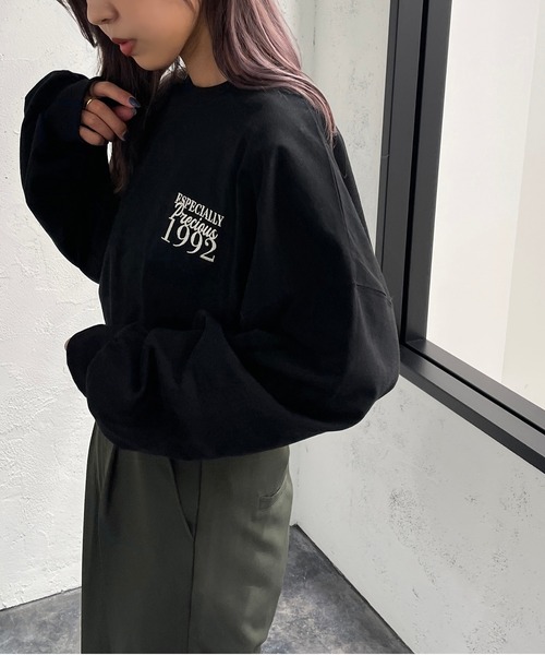 apres jour mignon(アプレジュールミニョン)の「アソートデザインロンT【ZOZOTOWN限定アイテム】(Tシャツ/カットソー・レディース・その他/ブラック/ベージュ系その他2/ホワイト系その他/ベージュ系その他/グリーン/オフホワイト/ブラック系その他/ナチュラル/ネイビー・フリー/X-LARGE)」の4枚目の写真