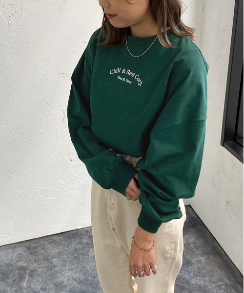 apres jour mignon(アプレジュールミニョン)の「アソートデザインロンT【ZOZOTOWN限定アイテム】(Tシャツ/カットソー・レディース・その他/ブラック/ベージュ系その他2/ホワイト系その他/ベージュ系その他/グリーン/オフホワイト/ブラック系その他/ナチュラル/ネイビー・フリー/X-LARGE)」の13枚目の写真