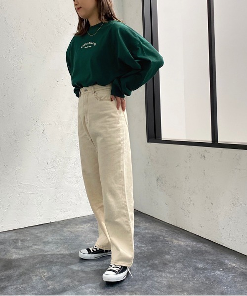 apres jour mignon(アプレジュールミニョン)の「アソートデザインロンT【ZOZOTOWN限定アイテム】(Tシャツ/カットソー・レディース・その他/ブラック/ベージュ系その他2/ホワイト系その他/ベージュ系その他/グリーン/オフホワイト/ブラック系その他/ナチュラル/ネイビー・フリー/X-LARGE)」の16枚目の写真