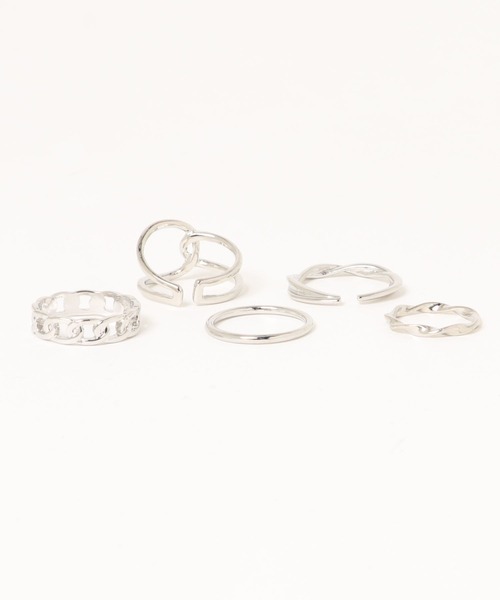 apres jour（アプレジュール）の「【apres jour×ARIAZ】５セットリング（リング・レディース・ゴールド/シルバー・FREE）」の5枚目の写真