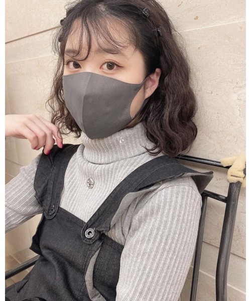 epine（エピヌ）の「e embroidery rib knit high neck（Tシャツ/カットソー・レディース・ホワイト/ブラック/ピンク/ブルー/グレー・FREE）」の17枚目の写真