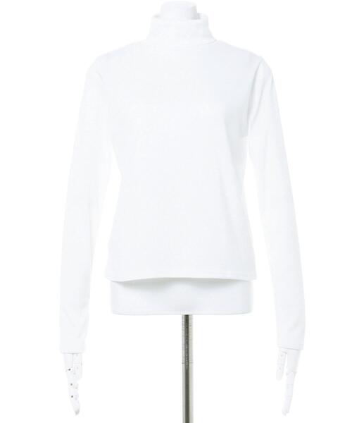 INGNI（イング）の「カットタートル／トップス（Tシャツ/カットソー・レディース・ブラック/オフホワイト/グリーン/その他/オレンジ/グリーン系/ピンク・M）」の8枚目の写真