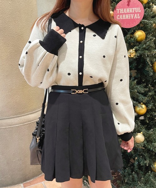 ドットニットカーディガン Zozotown限定アイテム ドットニットカーディガン Zozotown限定アイテム