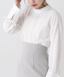 RAY CASSIN | 格子柄シワシワカフスブラウス(シャツ/ブラウス)