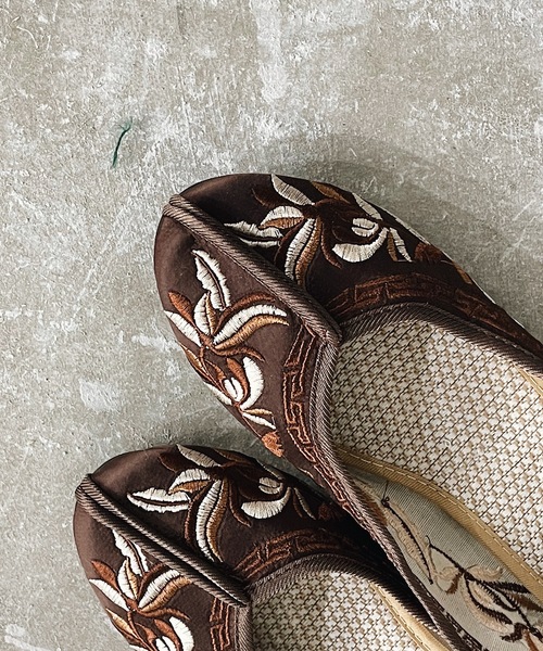 SANSeLF（サンセルフ）の「【SANSeLF】China flat shoes　sans21a003（バレエシューズ・レディース・ブラック/ブラウン・38/39/36/37）」の5枚目の写真