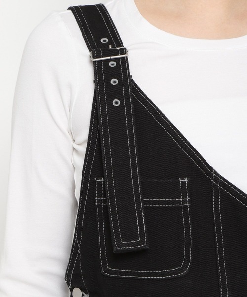 PAGEBOY(ページボーイ)の「ワンショルオーバーオール(サロペット/オーバーオール・レディース・ブラック/グレイッシュベージュ・FREE)」の9枚目の写真