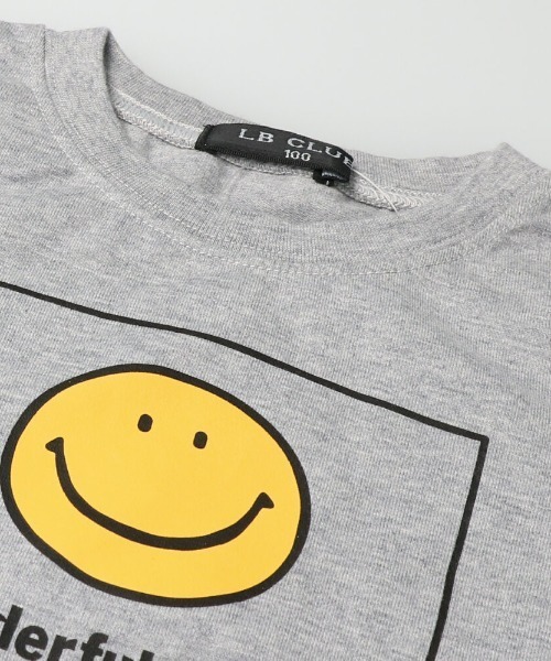 LB CLUB(エルビークラブ)の「天竺スマイルTシャツ(Tシャツ/カットソー・キッズ・ホワイト/ネイビー/グレー・90/100/110/120/80/130)」の6枚目の写真
