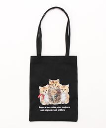 猫プリントトートバッグ
