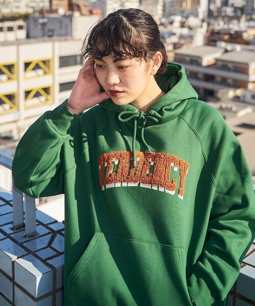 PUBLUX（パブリュクス）の「▽【PUBLUX/パブリュクス】 サガラ刺繍フーディースウェットパーカー（パーカー・レディース・アイボリー/スミクロ/グレー/グリーン・ﾌﾘ-）」の4枚目の写真