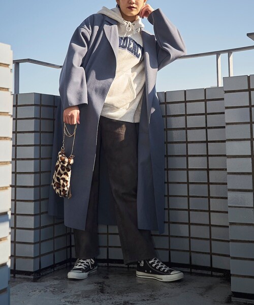 PUBLUX（パブリュクス）の「▽【PUBLUX/パブリュクス】 サガラ刺繍フーディースウェットパーカー（パーカー・レディース・アイボリー/スミクロ/グレー/グリーン・ﾌﾘ-）」の17枚目の写真