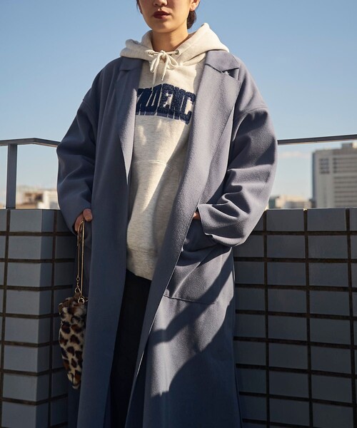 PUBLUX（パブリュクス）の「▽【PUBLUX/パブリュクス】 サガラ刺繍フーディースウェットパーカー（パーカー・レディース・アイボリー/スミクロ/グレー/グリーン・ﾌﾘ-）」の13枚目の写真